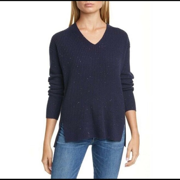 Nwt Nordstrom Signature Cashmere Vneck 